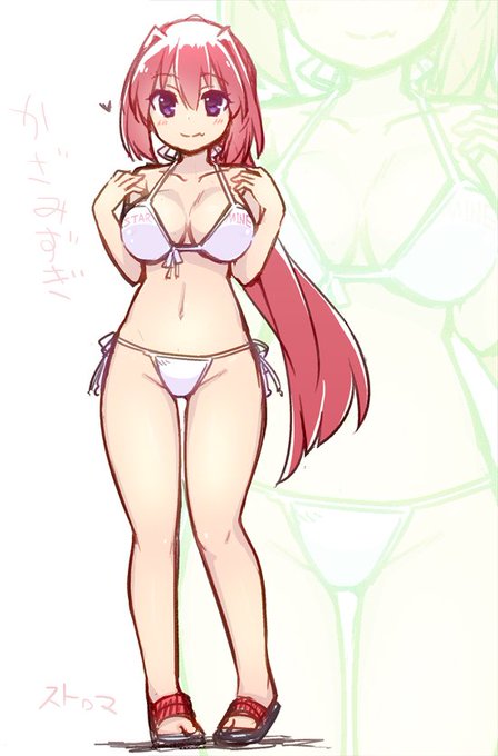 秋でもビキニ いいじゃない
             かざみ #スターマイン 