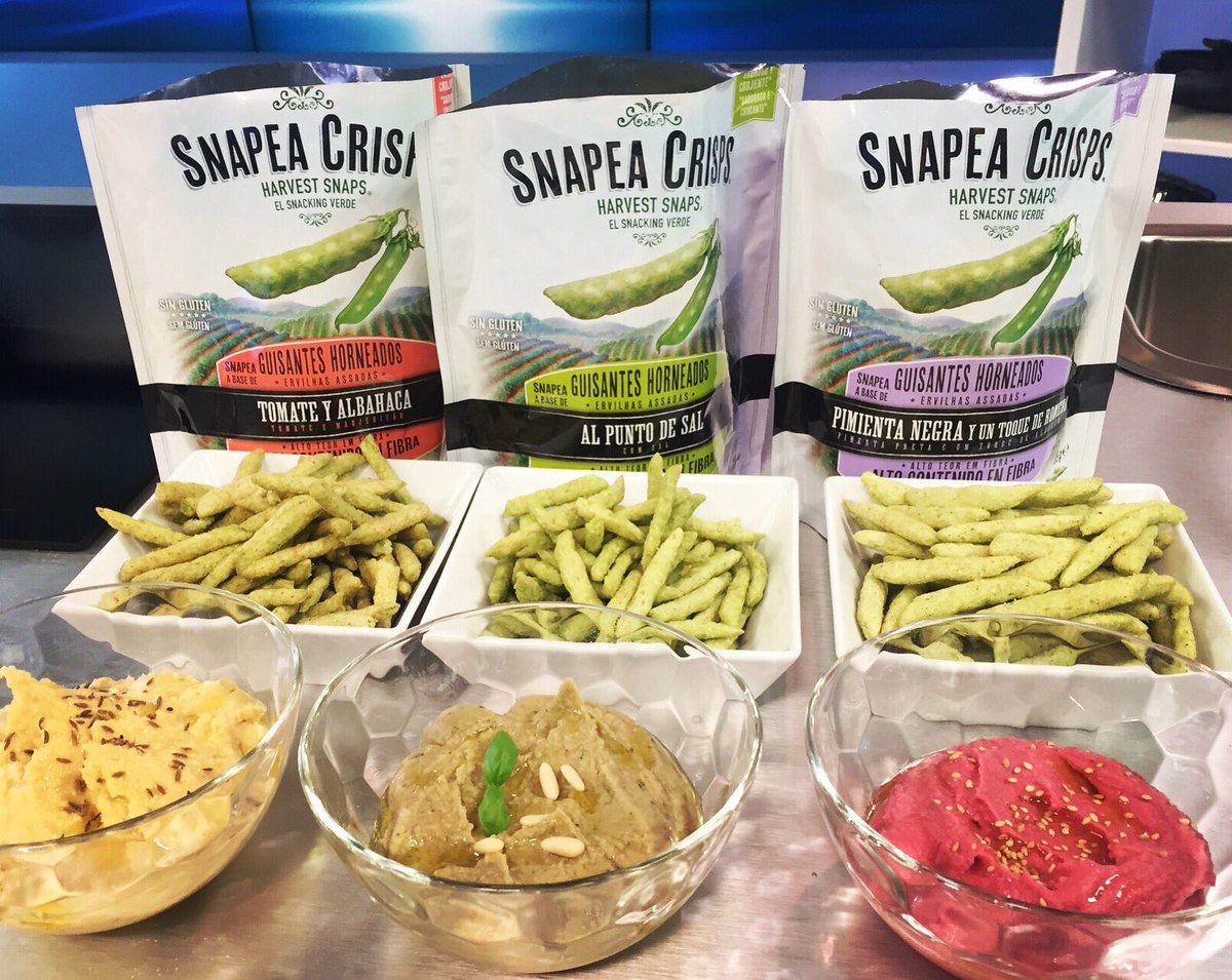 Hoy hemos SNAPEAdo con 3 tipos de hummus ! Un aperitivo sano y riquissimo!!!😋 @Arucitys_8Tv <a href="/8tvcat/">8tv.cat</a> <a href="/snapea_es/">Snapea Crisps España</a>