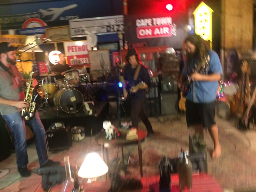 We have #TheStaggers playing tonight. #swing #jazz and #rocknroll vibes at #BombSession