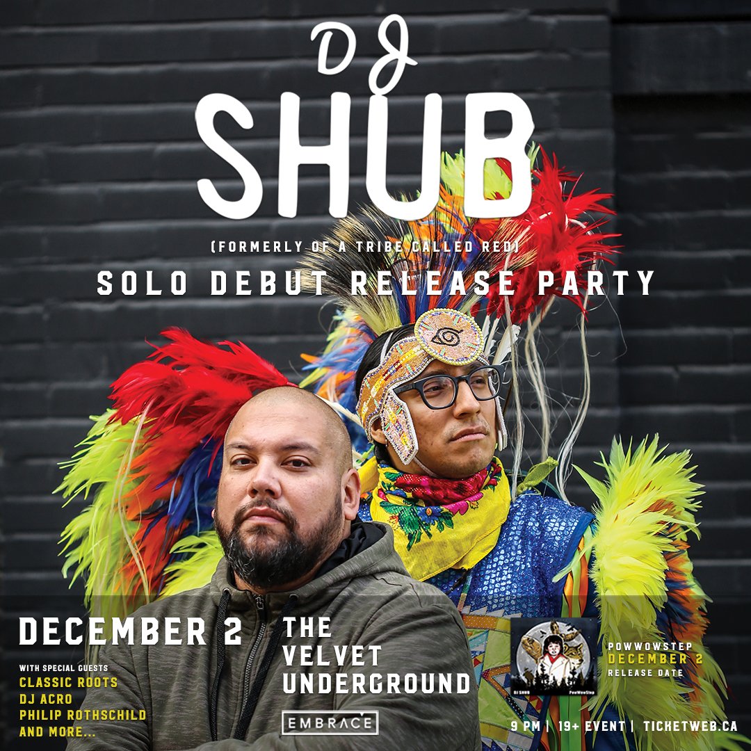 JUST ANNOUNCED: <a href="/djshub/">Shub</a>'s solo debut release party at <a href="/thevelvetTO/">Velvet Underground</a> on Dec 2. Tickets on sale now: tktwb.tw/2dqUVeX