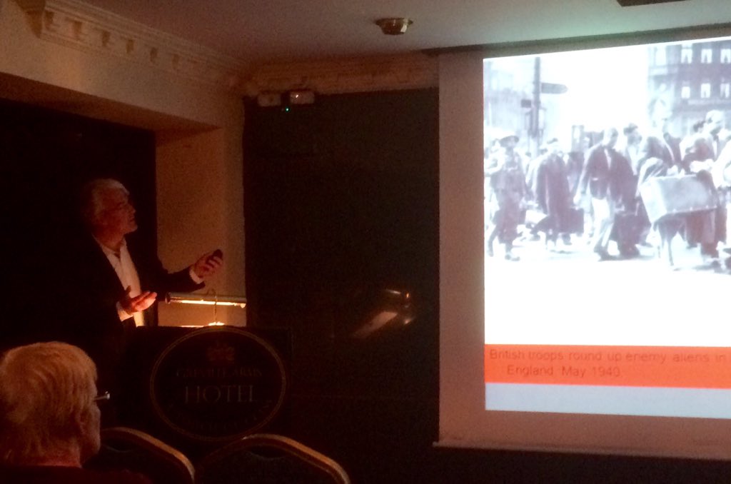 paolohughes's tweet photo. Listening to Michael Kennedy, @DIFP_RIA speaking in Mullingar tonight about the sinking of the Arandora Star, 1940 https://t.co/lEQqomDkii