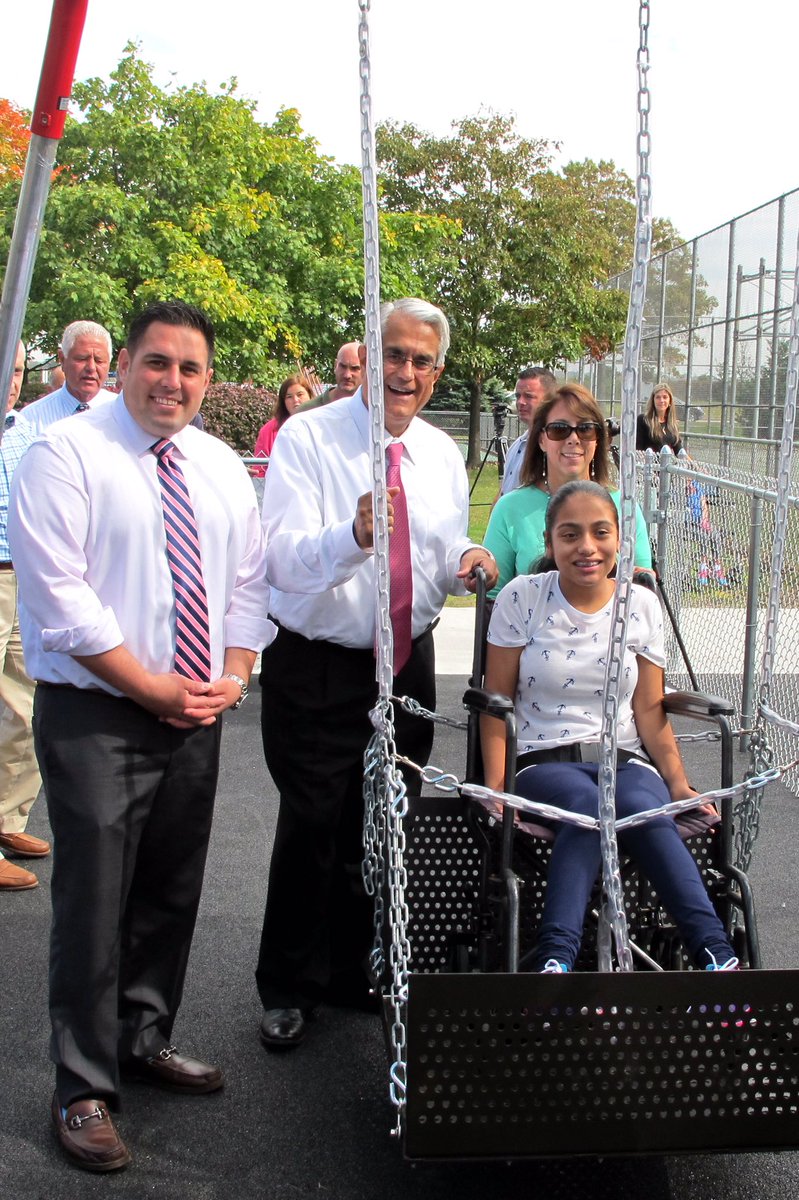 .<a href="/AnthonyJSantino/">Anthony J. Santino</a> &amp; I unveiled 2 new handicap accessible swing sets at <a href="/HempsteadTown/">Town of Hempstead</a> <a href="/Oceanside_NY_/">Oceanside, NY</a>  Park!