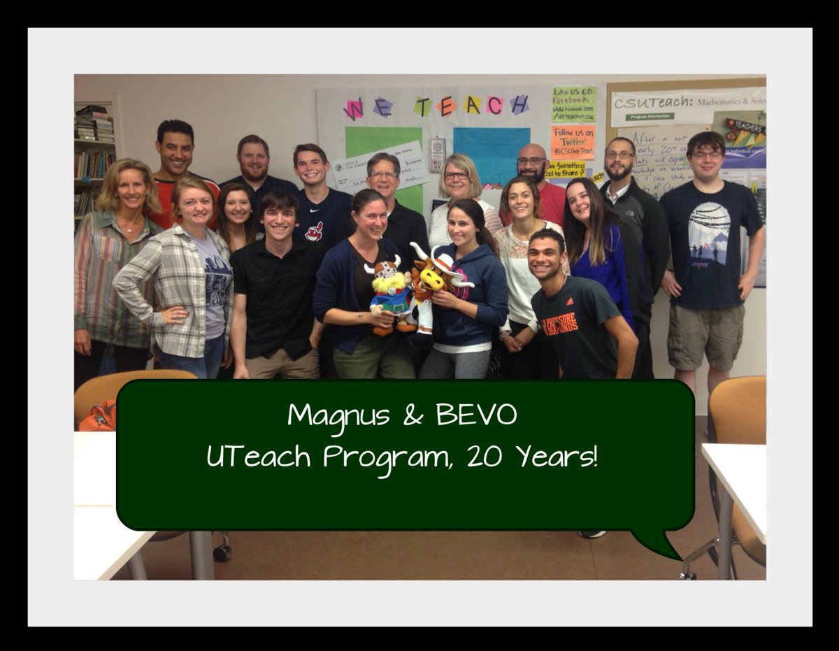CSUWeTeach's tweet photo. #csuteach #uteach #magnus #bevo @joannegoodell https://t.co/NJXaWfGGz5