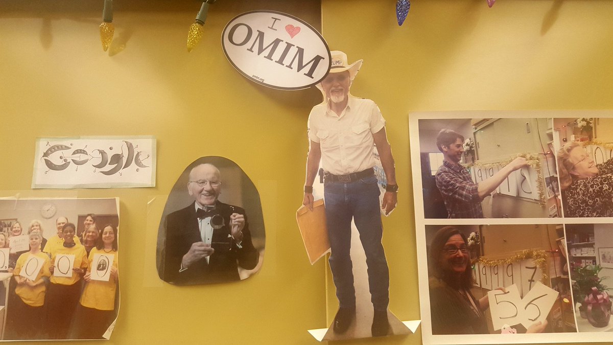 Get your #OMIM sticker at #ASHG16 booth 336 &amp; tweet us your sticker sightings