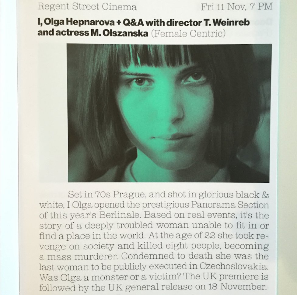 mubiuk's tweet photo. We've just got our hands on the beautiful programme for #MadeInPrague fest, inc the premiere of our release #IOLGA https://t.co/r5GOBSLycy https://t.co/pmSpYgMqZi