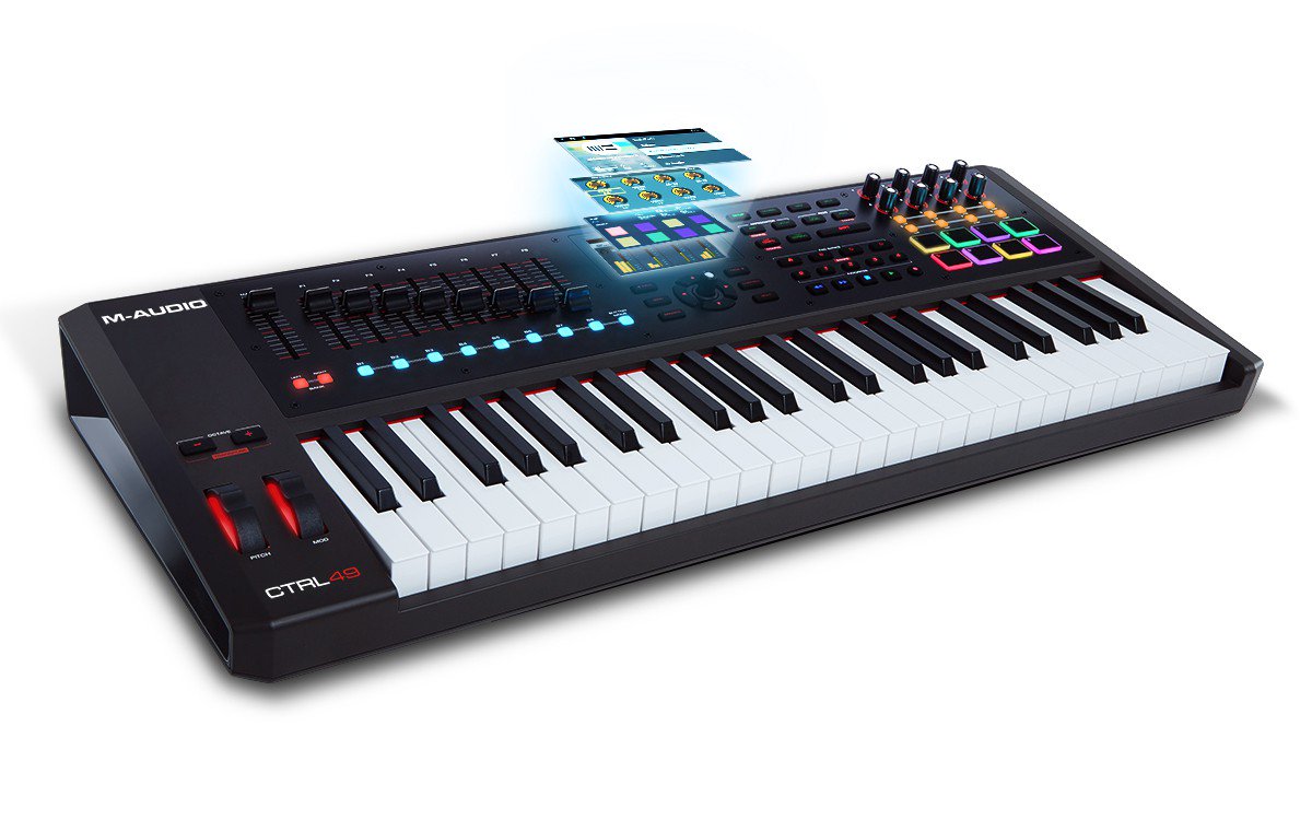 musicdistrib's tweet photo. Por fin existe un teclado controlador con el que manejar directamente todos tus plugins #vst:El #ctrl49 de @M_Audio_ https://t.co/FC46Q7mhSQ https://t.co/UM8OypDYOG