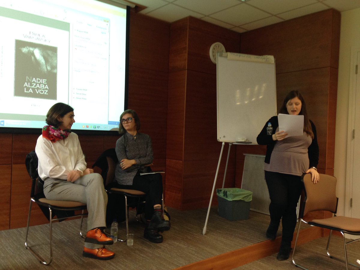 UCC_SPLAS's tweet photo. .@CaralouiseCara introduces today's speakers in our #isla extendido Festival at @UCC @InstCervantes https://t.co/JnlNCDfaZa