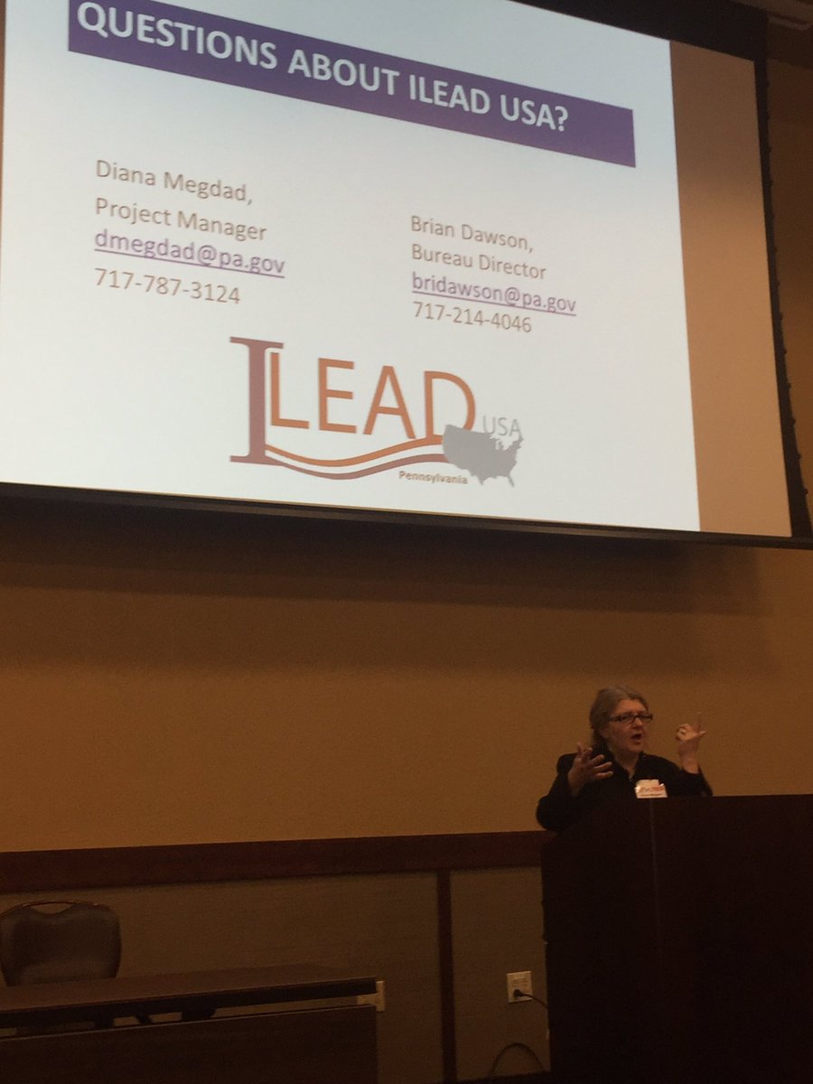 bkdawson1313's tweet photo. @librarianlol, the driving force behind making #ILEADUSA Pa happen. #PaLA2016 #librariestransform https://t.co/15c6TLbQzA