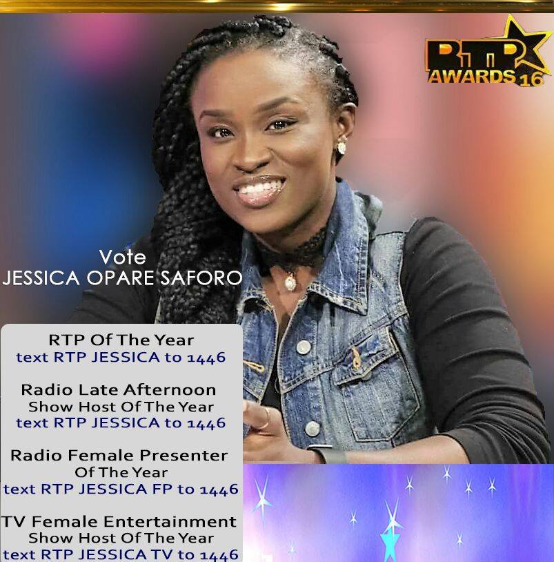 a_agyeiwaah's tweet photo. 22nd Oct is near o. #RTPAwards16 is underway. Keep texting JESSICA to 1446 #Team @jessicacitifm deserves it #Reward4HardWork #TrafficAvenue https://t.co/QYtdL8tDUX