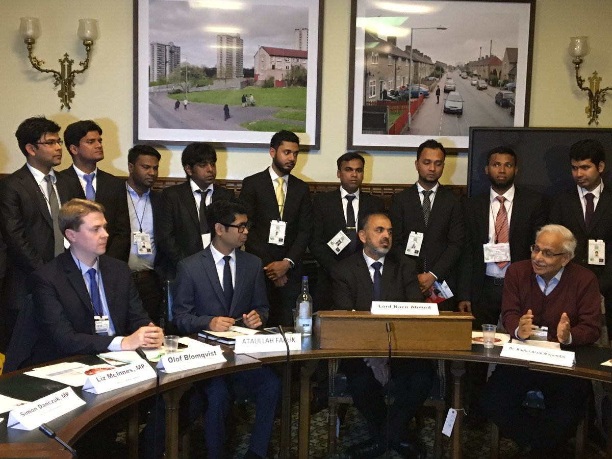 Lord Nazir Ahmed On Twitter Chairing A Meeting On Behalf Of The