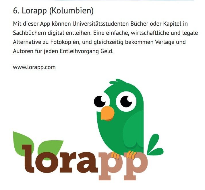 ¡Grata sorpresa encontrar que se habla de Lorapp hasta en Alemania! 🐥🇩🇪
spotlight-verlag.de/online/ecos/st…