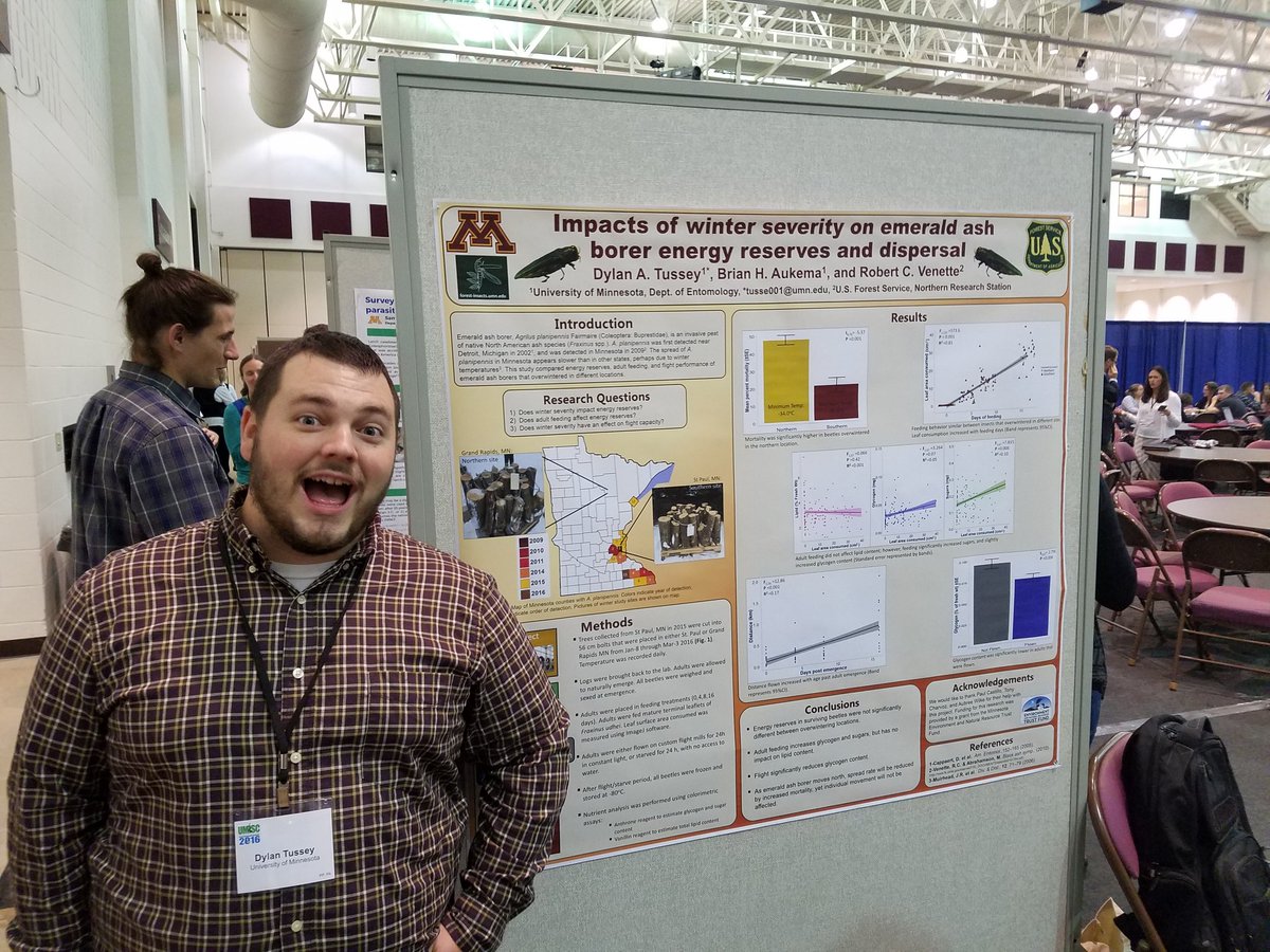 jakewittman_'s tweet photo. Dylan Tussey dropping a knowledge bomb about emerald ash borer flight at #umisc2016 https://t.co/esImdwpsQt