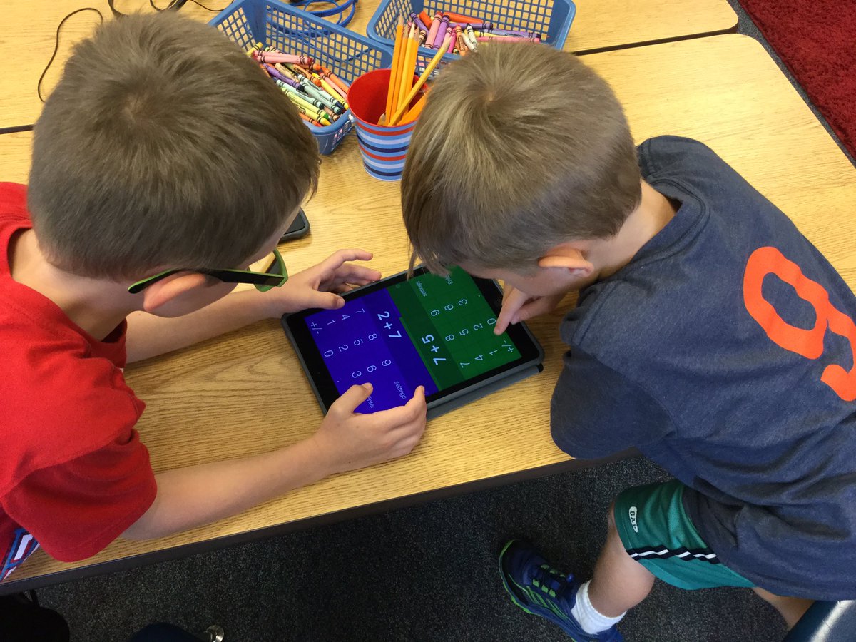 Sheiladokter's tweet photo. Great math app! Math Duel. Differentiate instruction easily! #iPaded #1stGrade #MathDuel https://t.co/E7pG6NaXmk