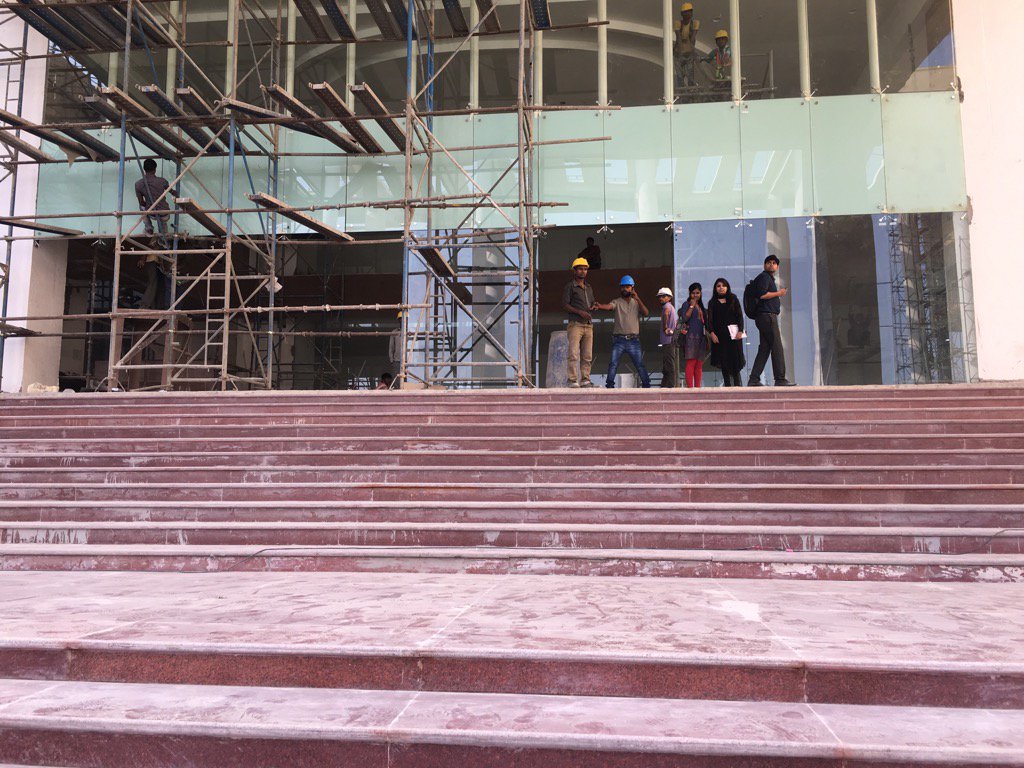 Front entry of UP100 building. Ready to go.