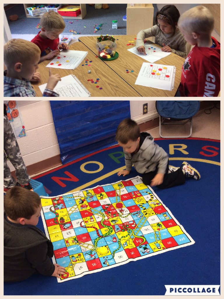 #piccollage the kids are loving subitizing bingo and snakes and ladders at our math pic-collage.com/_kD5MobJo