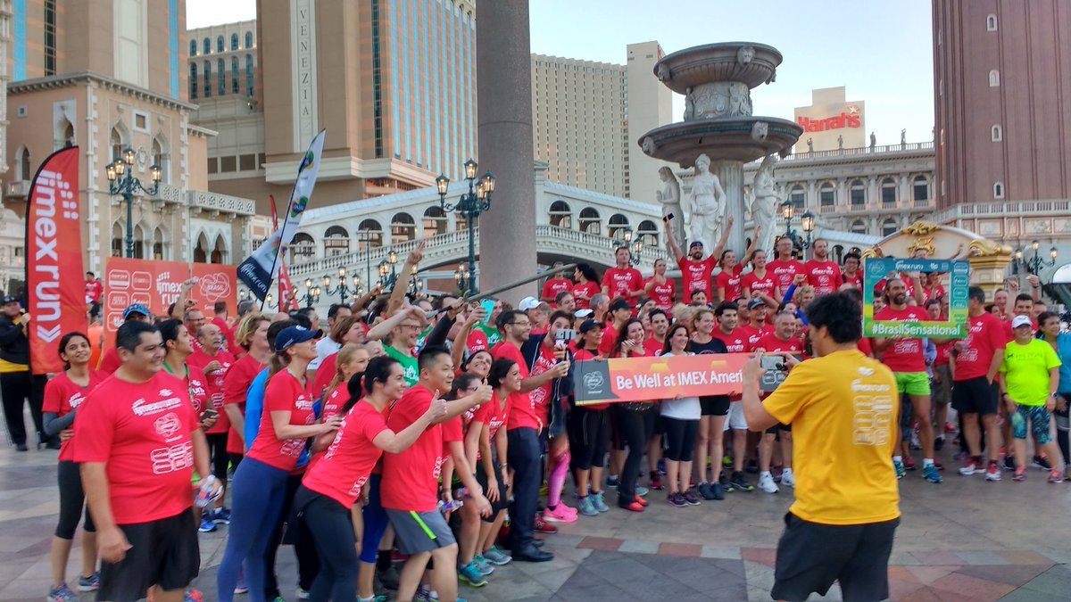 IMEXoliverh's tweet photo. End of the run celebrations #imexrun #IMEX16 Well done each and everyone https://t.co/uWWJVFWbiO