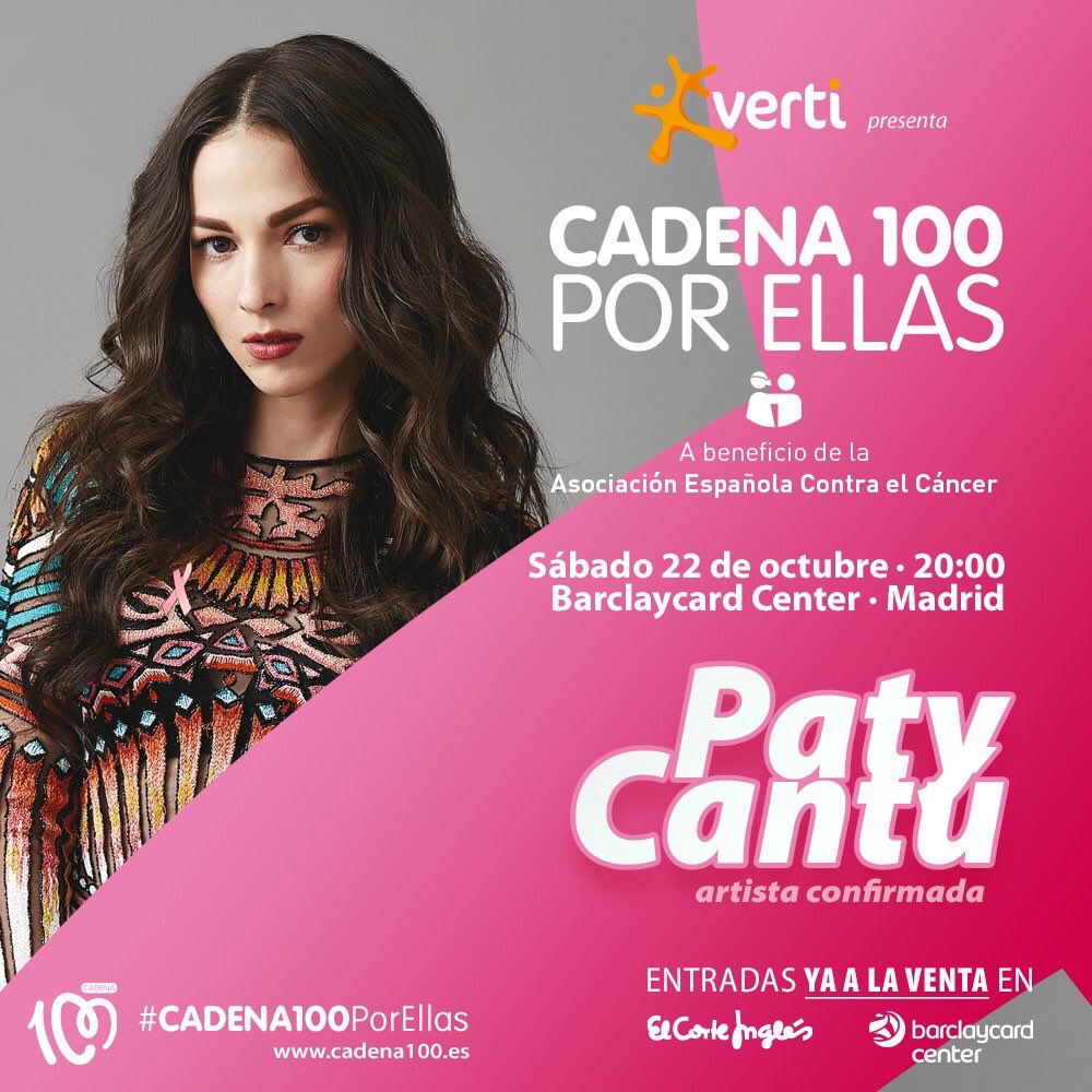 PatyCantu's tweet image. ¿Y que creen? ¡Nos vamos otra vez a España al evento #Cadena100PorEllas @CADENA100 !