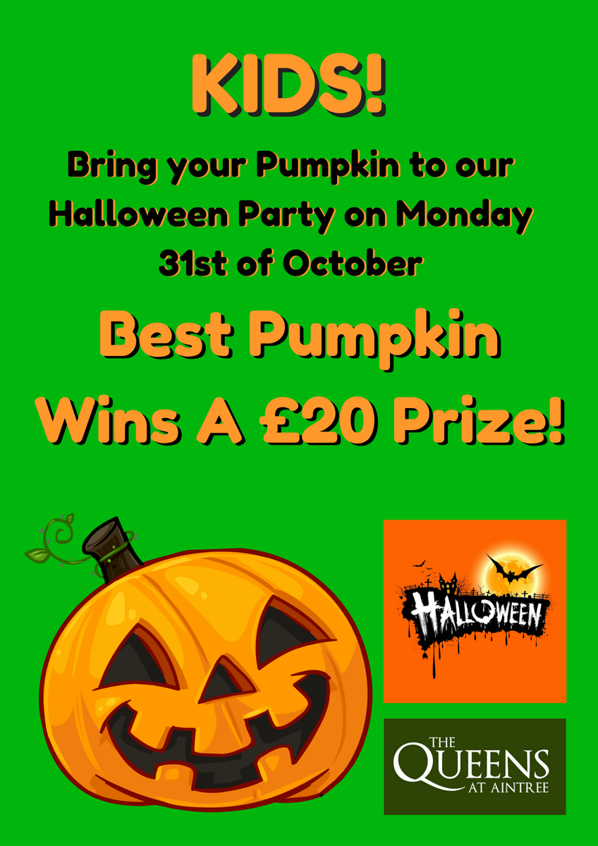 Our Kids #Halloween Party takes place in a few weeks - Mon 31st of Oct. 4pm till 7pm
Fun and games + prizes to be won! All welcome!