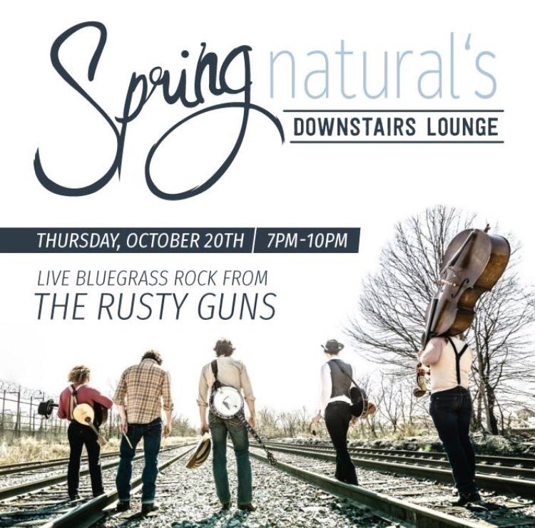 The Rusty Guns <a href="/springstnatural/">Spring St. Natural</a> #gluegrass #soho #littleitaly #music #basementbar