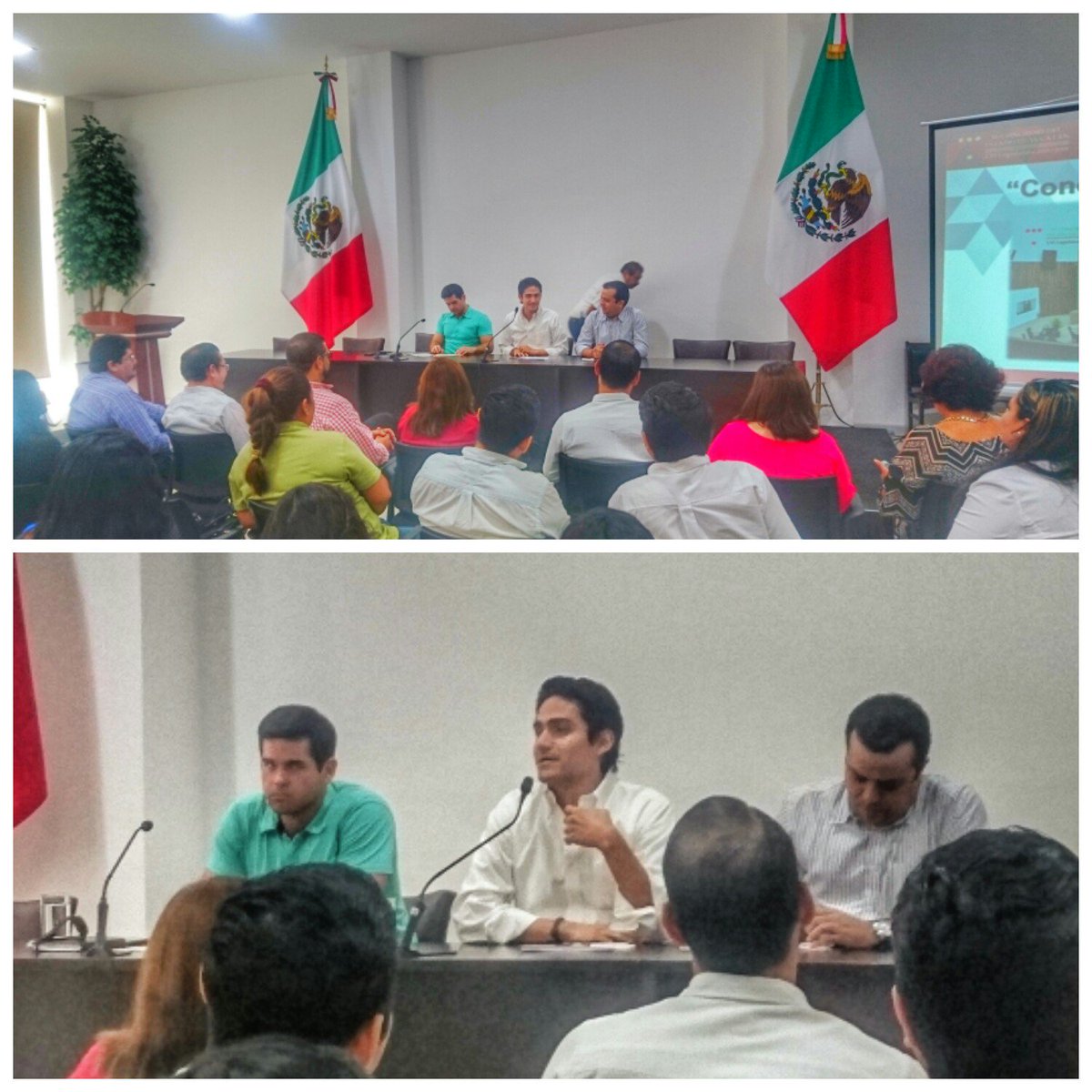EquipoDGP's tweet photo. En estos momentos @DanielGranjaMX  explica ante alumnos de la @UnidMerida  las funciones del poder legislativo https://t.co/9aoN4a41sy