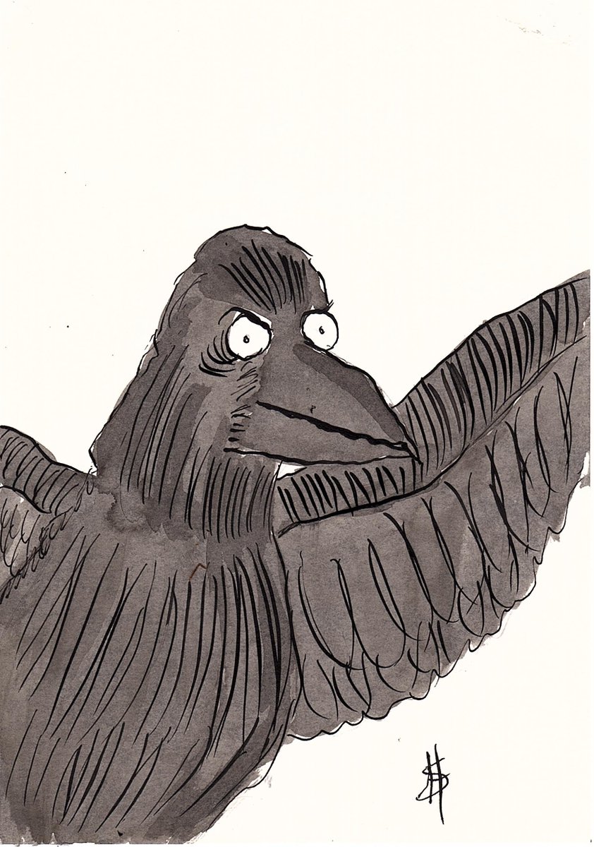 The Crow
using Winsor and Newton Black Indian black ink and Winsor and Newton round sable brush @winsorandnewton <a href="/1066Tweets/">1066 Tweets</a> <a href="/CraftyNorman/">The Crafty Norman</a>