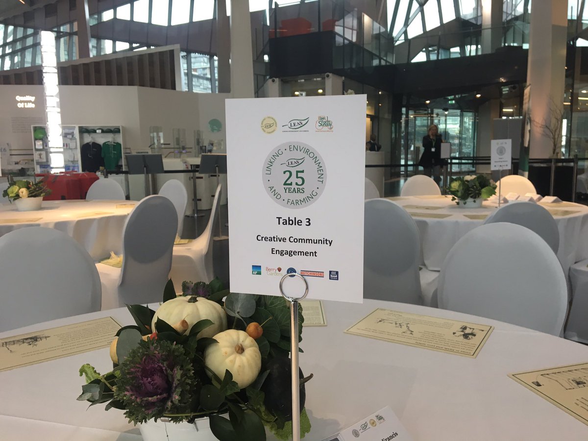 LEAF_Farming's tweet photo. All set up and ready to go for LEAF's 25th Anniversary Dinner #LEAF25 https://t.co/PS78lwtUeK