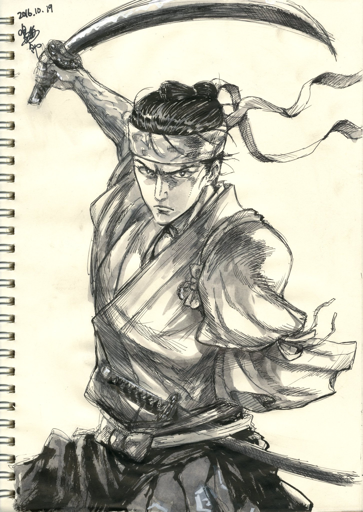 Uzivatel 鳴海アミヤ 単行本２巻２月５日発売 Na Twitteru シグルイの藤木源之助を描きました 隻腕の剣士の刃は骨を断つことが出来るのか 出来る 出来るのだ シグルイ