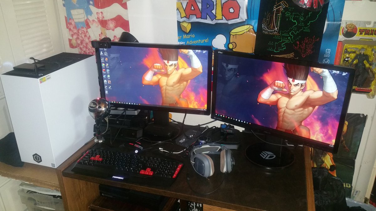 TechGamesEtc's tweet photo. This will bring a tear to any nerd's eye lol GameRoomSetup AsusVG248 #CyberPowerPCSLC83208 #AstroA40 #XboxOne #PS4 #HDPVR2 #LogitechZ4S0175A https://t.co/1BzmMBRrd2