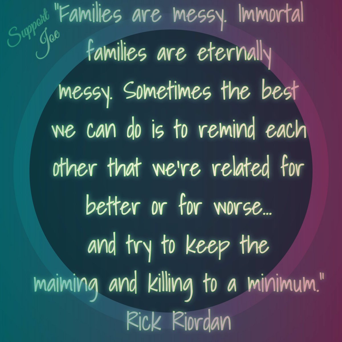 supportjoemekan's tweet photo. "...we're related for better or worse...try & keep the maiming & killing to a minimum..." #supportjoe #joemekan #joethejuggalo #FAM #endsci https://t.co/EC4iIQsN5J