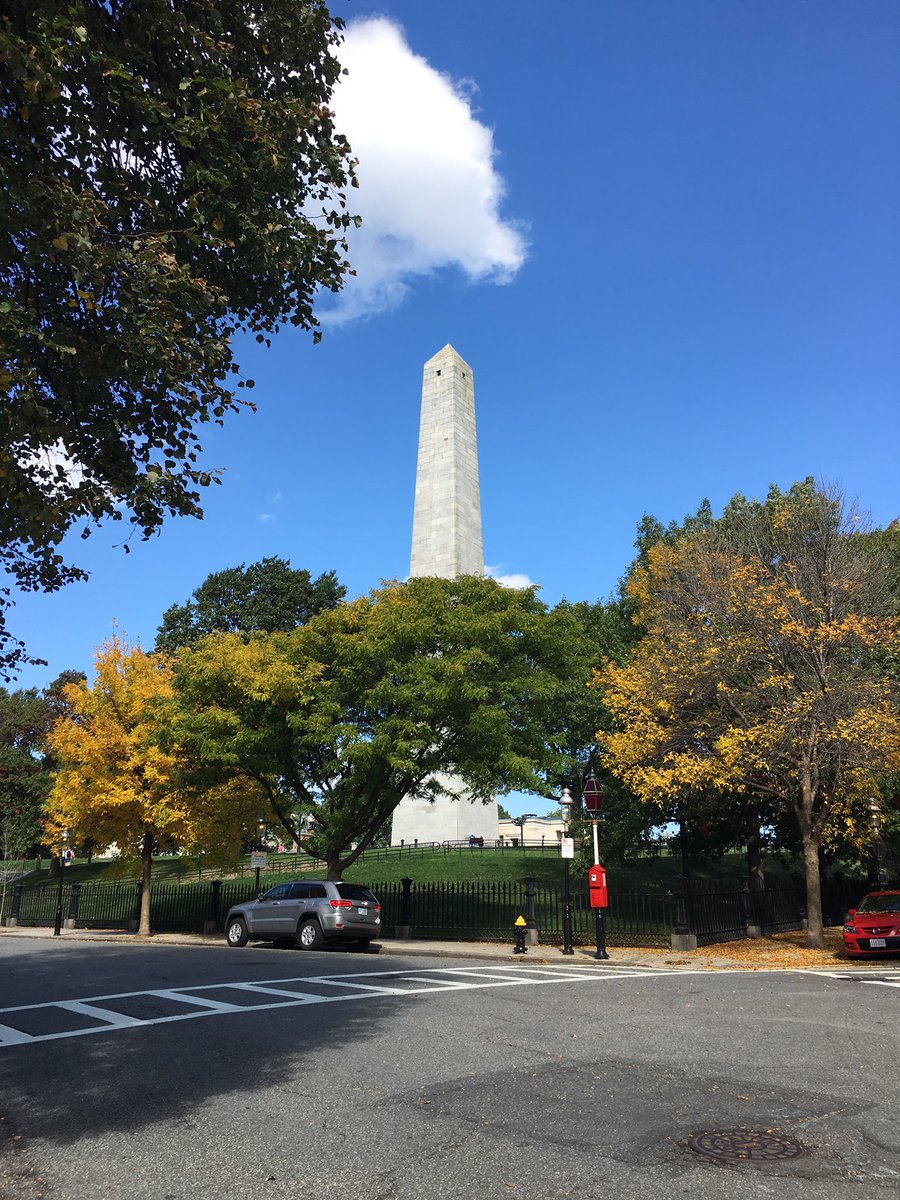 CRJWeinberg's tweet photo. Stunning views from the top of the Bunker Hill Monument today! Always a joy to walk the @bostonNHP Freedom Trail! #NPSBoston https://t.co/e80o4Cj4OC