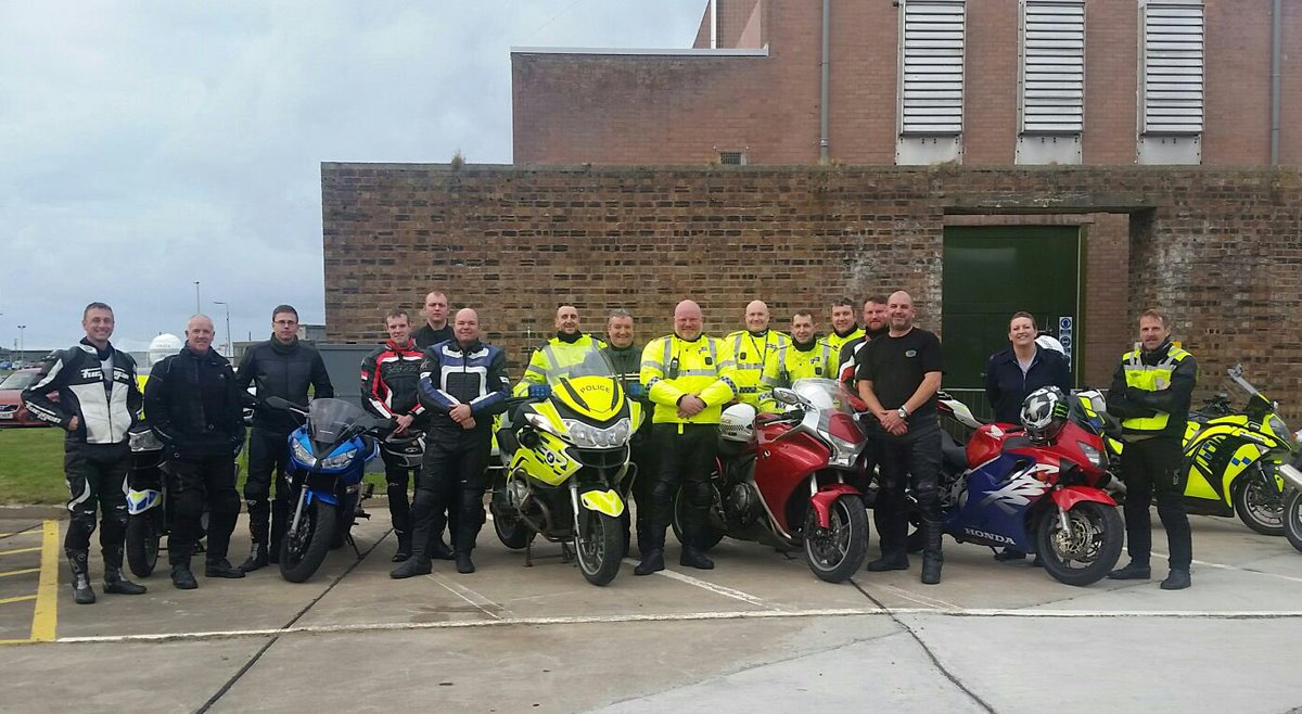 BikeSafeUK's tweet photo. The inaugural RAF BikeSafe workshop at Lossiemouth. It's been a fine day.  󾮗󾌵 https://t.co/mQWOeyMjdo https://t.co/WHRAMHgpwy