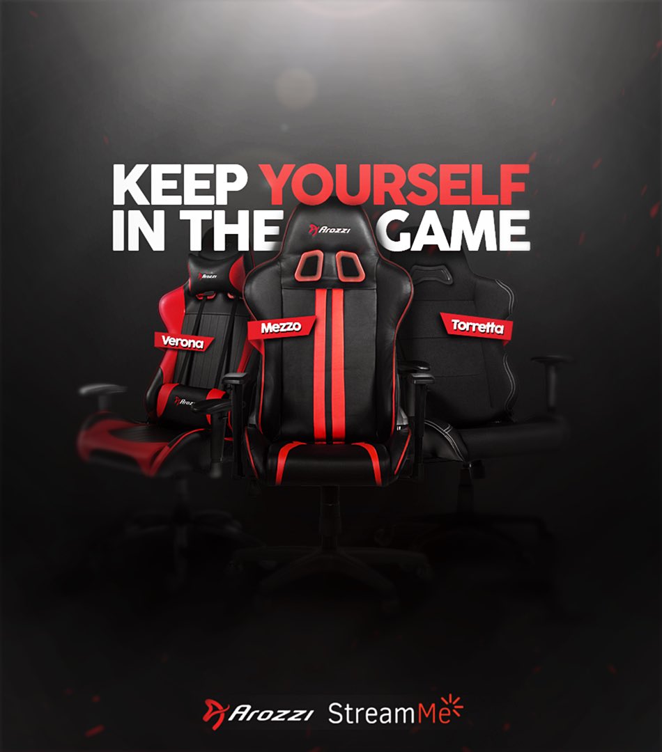 StreamMe's tweet photo. Choose @ArozziChairs for your gaming chair needs! Quality chairs, with reasonable prices! https://t.co/xAqTDHTjQ1. #TeamArozzi https://t.co/M8kz9a2672