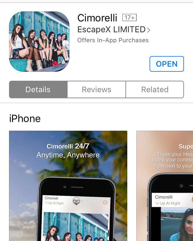 luvxrae's tweet photo. OMG IM SOOOOO EXCITED AND PROUD AND AAHHHHHH I LOVE IT😍😍😍😭😭😭❤️❤️❤️ #CimorelliAPP #CimFam @Cimorelliband https://t.co/h7VoOhYDXW