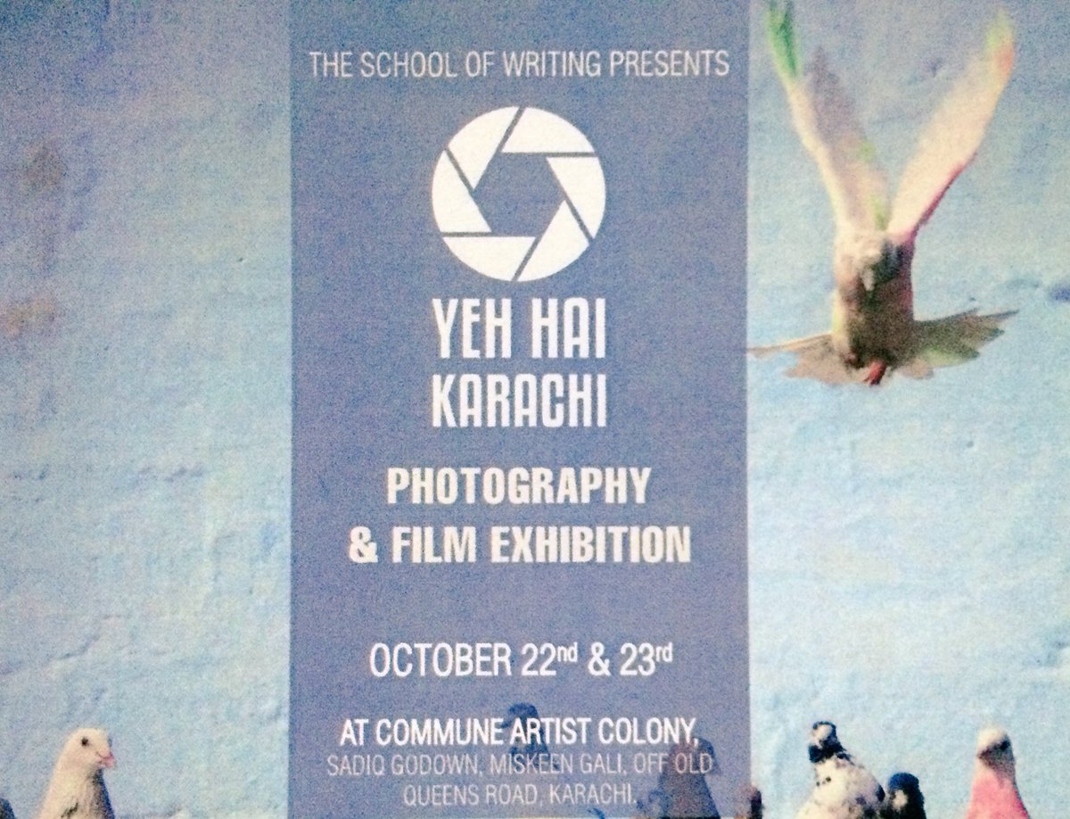 AsliBinLaden's tweet photo. Karachi lovers! If you want a pictorial trip around Karachi, don't miss the exhibition #YehHaiKarachi by The School of Writing.

Gon' ❤️ it https://t.co/o1IMLADxPd