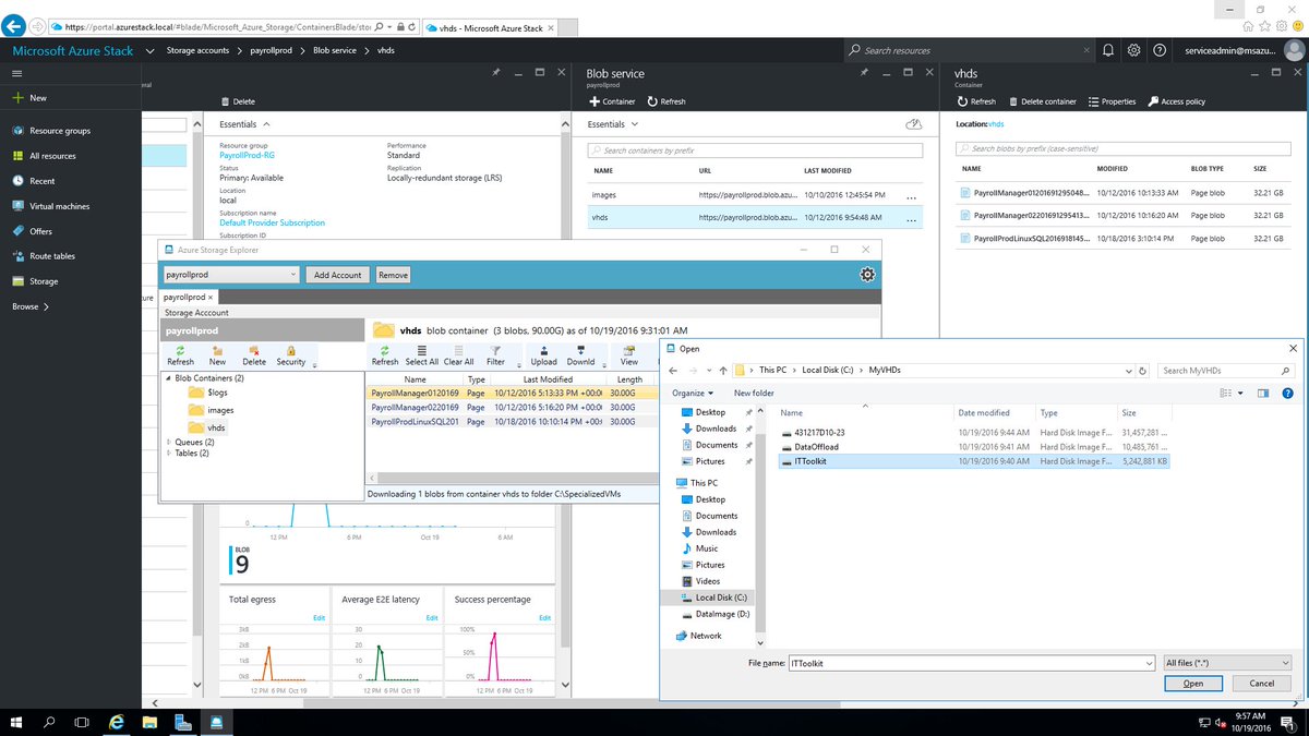 Darmour_MSFT's tweet photo. Use Azure Storage Explorer to upload/download #vhds for your #VMs. Often requested in #WAPack now in #AzureStack.
https://t.co/IMIzQpOtkX https://t.co/cs2pAVEJSV