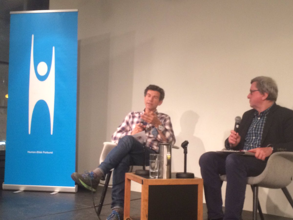 Dag O. Hessen og Morten Fastvold i samtale om at miljøsak ikke bare er å si nei til ting, men også ja til masse. #hefmiljø