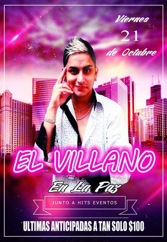 hitseventoslp's tweet photo. #DOSDIAS 😎✌LA PAZ DE FIESTA🎉
DALE #RT #RT SE VAN LAS ENTRADAS ➡SHOW EN VIVO "EL VILLANO 🎤🎶
➡ANTICIPADAS 💁💲100 💃💃💃
➡CLUB COMERCIO RENOVADO 💣💣 https://t.co/VsMzRoSygO