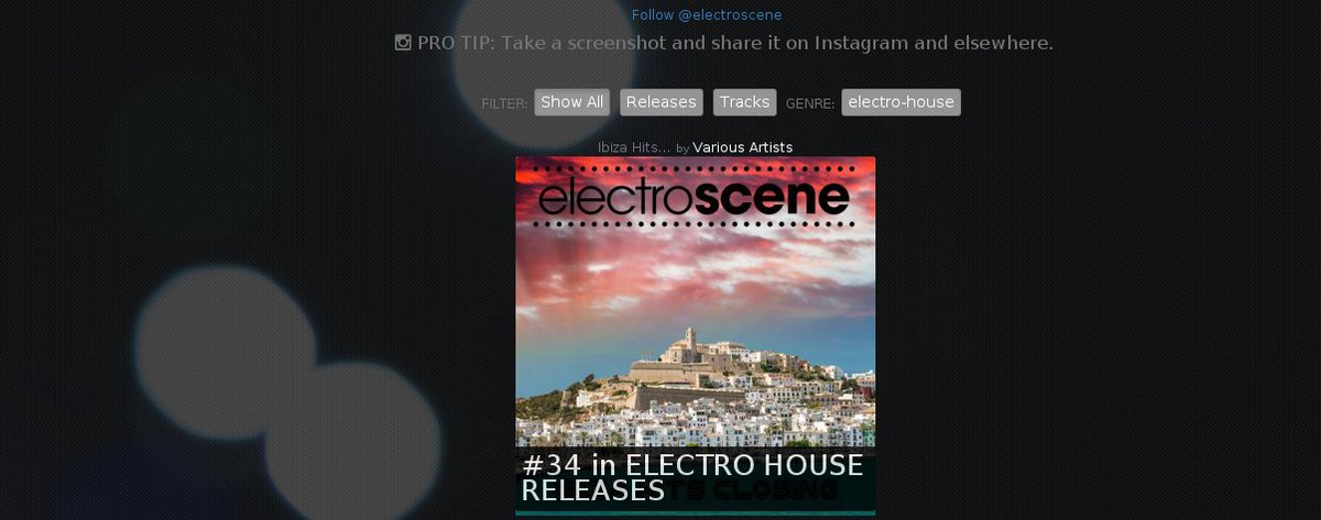<a href="/electroscene/">Electroscene</a> is CHARTED 1x @ Beatport. BIGUP to Victor Perez, Vicente Ferrer README beattracker.com/label/electros…