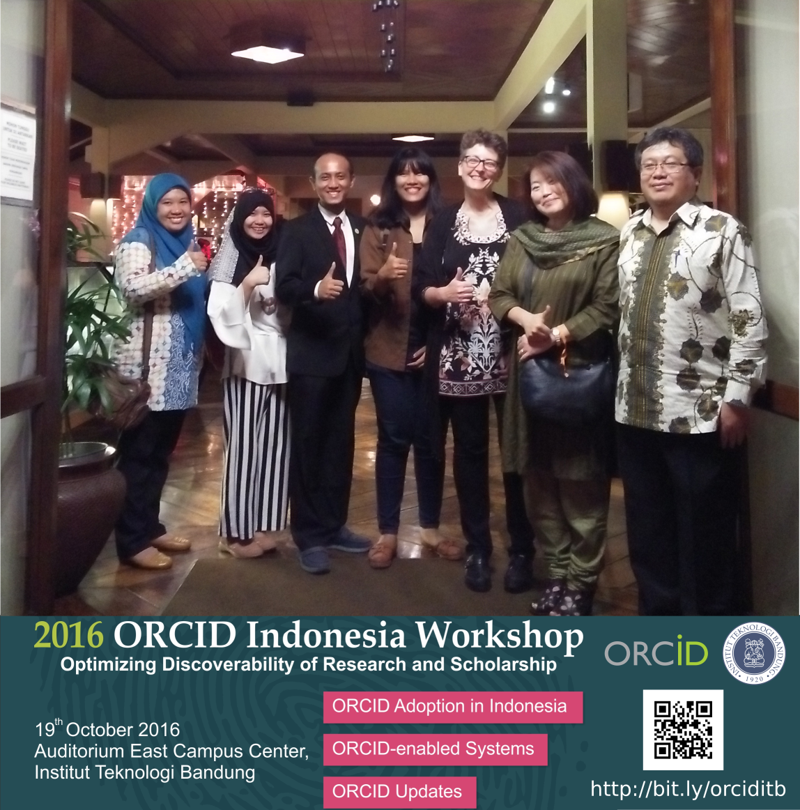 ITBpress's tweet photo. Dinner @ORCID_Org #ORCIDITB2016 w/ Prof. Dr. Ir. Bambang Riyanto Trilaksono, Vice Rector of Research, Innovation&Partnerships @itbofficial https://t.co/AH8f0ea0Cl
