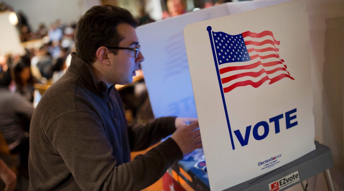 politico's tweet photo. America hits new landmark: 200 million registered voters https://t.co/UsRY7LpP39 | Getty https://t.co/91Vi1ChQKX