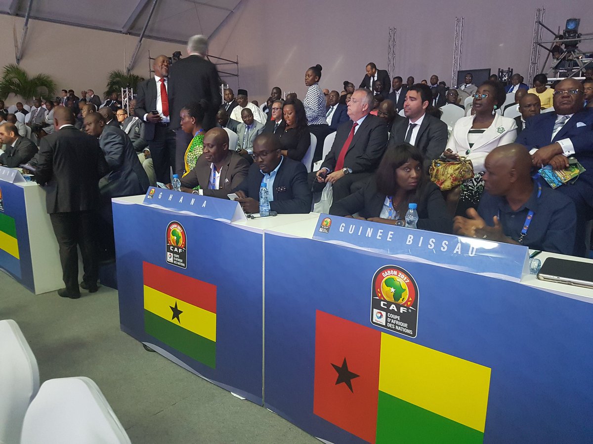 CAF_Online's tweet photo. Some of the team representatives that are present for the Draw #AFCON2017 https://t.co/qeii5qPPwJ
