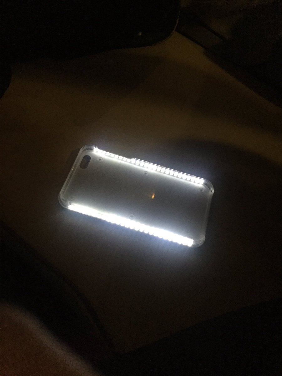 PodAll4's tweet photo. When the only camping light you bring is a lumee selfie phone case #all4goesglamping https://t.co/bSOR68m0wz