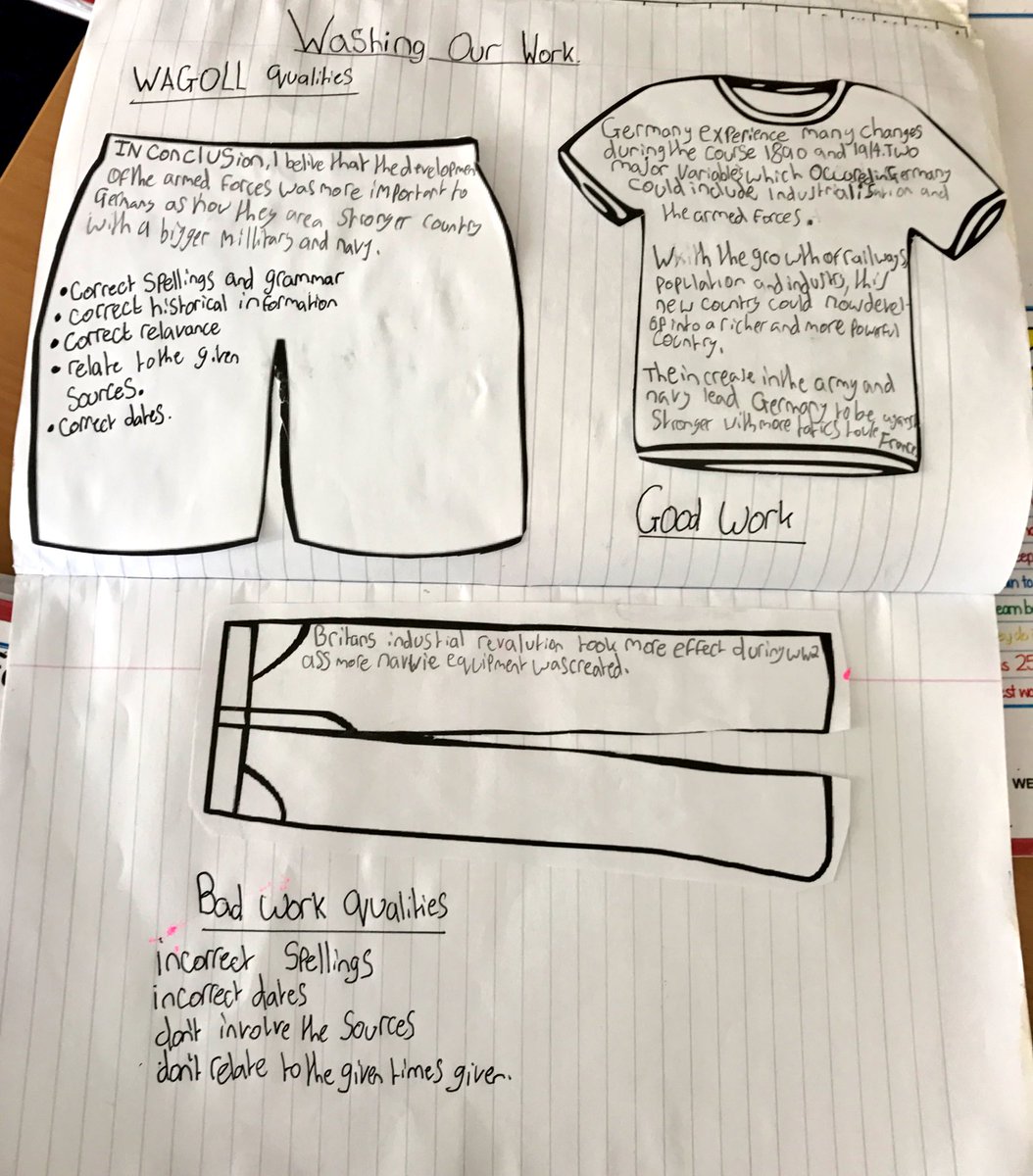 unityhistory's tweet image. Y9 put their wash your work answers in their books and annotated them for future reference @UnityBlackpool
