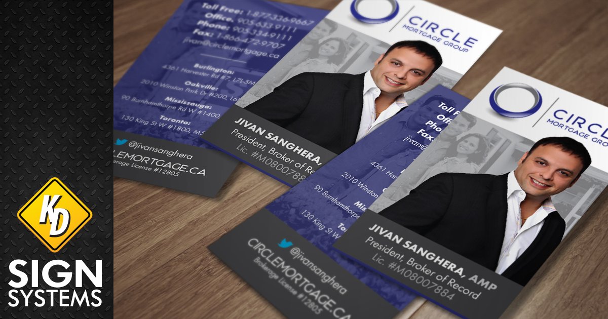 KdSigns's tweet image. #awesome looking #businesscard #design for @JivanSanghera of Circle Mortgage Group #BurlON.