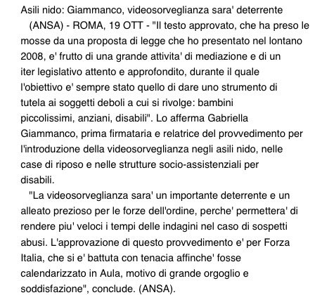 GabriGiammanco's tweet photo. Soddisfazione x approvaz mia proposta su videosorveglianza in asili e strutture x anziani/disabili a tutela soggetti indifesi @forza_italia https://t.co/B5ILGPXa44