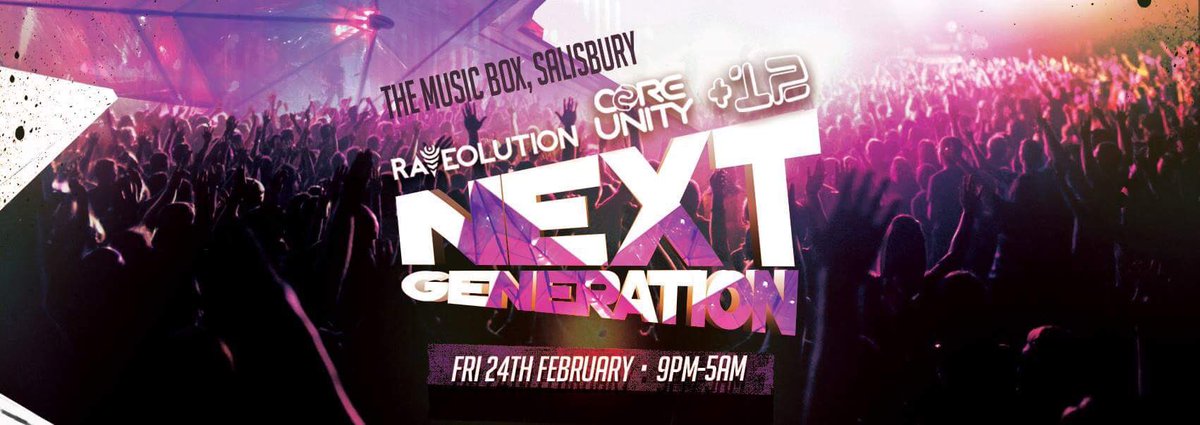 RaveolutionUK's tweet photo. Announcement please RT. New Venue, New Date! 
@InTheMusicBox Salisbury on Fri 24th Feb! Raveolution is back! #JoinTheRaveolution #Coreunity https://t.co/9qnGzTd31s