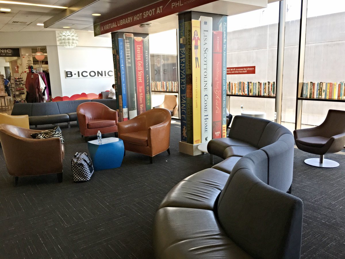 TrvlSpecialist's tweet photo. Great spot to chill at Philly Int'l @PHLAirport #visitphilly #Philadelphia #philadelphiapulse #Philly #travel https://t.co/ftT9XJSbaS