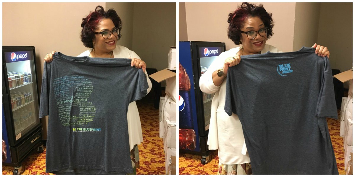 Have you gotten your #Iamtheblueprint t-shirt?!? Deputy Director Ginger has her's, make sure you get yours!