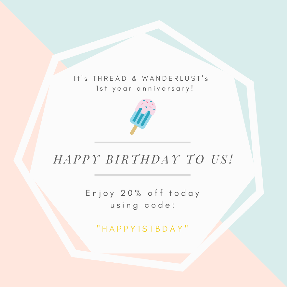threadandwander's tweet photo. 1 year ago, Thread and Wanderlust was launched! Read my blog post here about my first year as a #femaleentrepreneur:
https://t.co/hhY7Uvfmg8 https://t.co/OMAPNvypXh