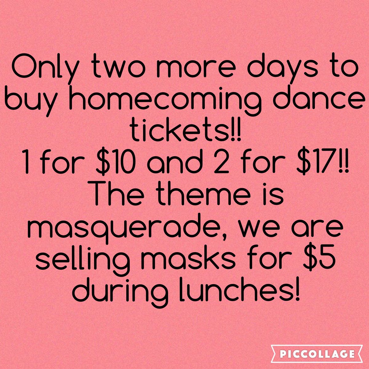 stucofhhs's tweet photo. Buy your tickets during tomorrow's lunch or Friday's lunch!!! https://t.co/0MzQDN2uBm